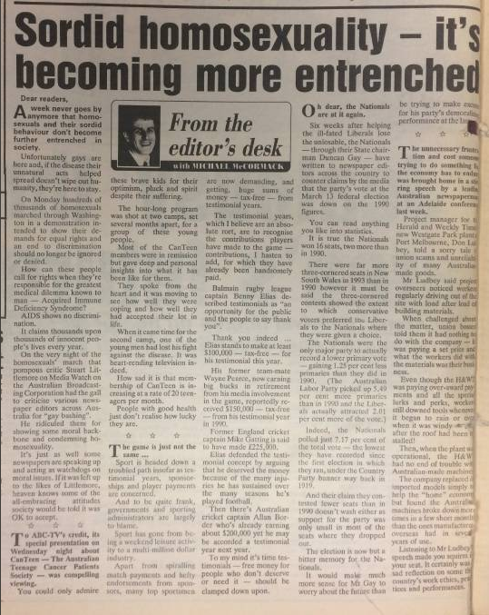 Here’s Exactly What Our New Deputy PM Said About Gay People & AIDS In 1993