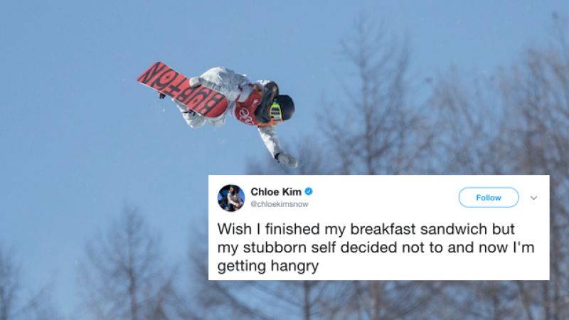 17 Y.O. Breaks Olympic Snowboarding Record While Tweeting About Being Hangry