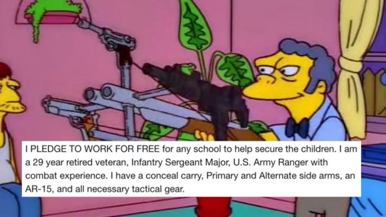 Dude’s Offer To Single-Handedly Stop School Shootings Becomes Instant Meme