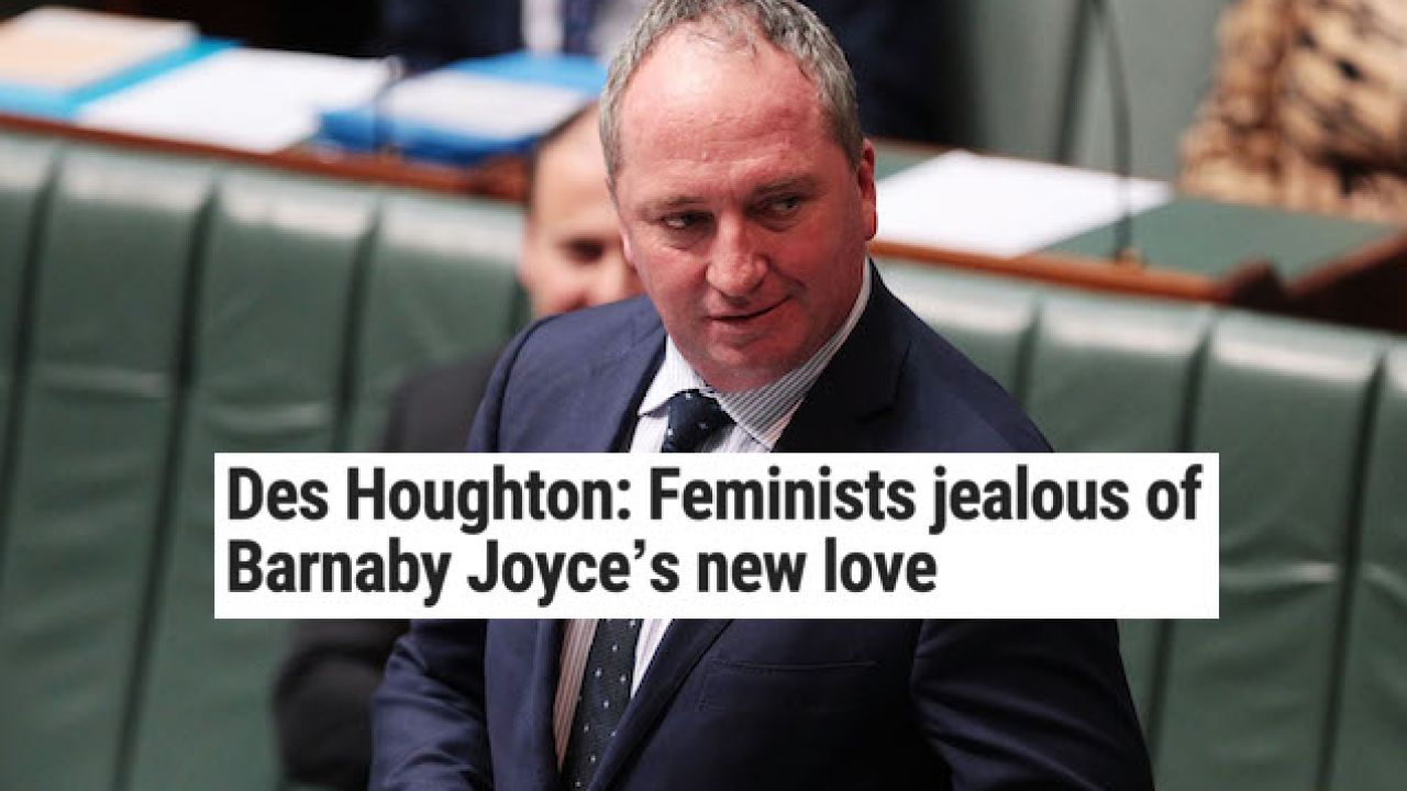 Great News: We Found The Worst Possible Take On The Barnaby Joyce Scandal
