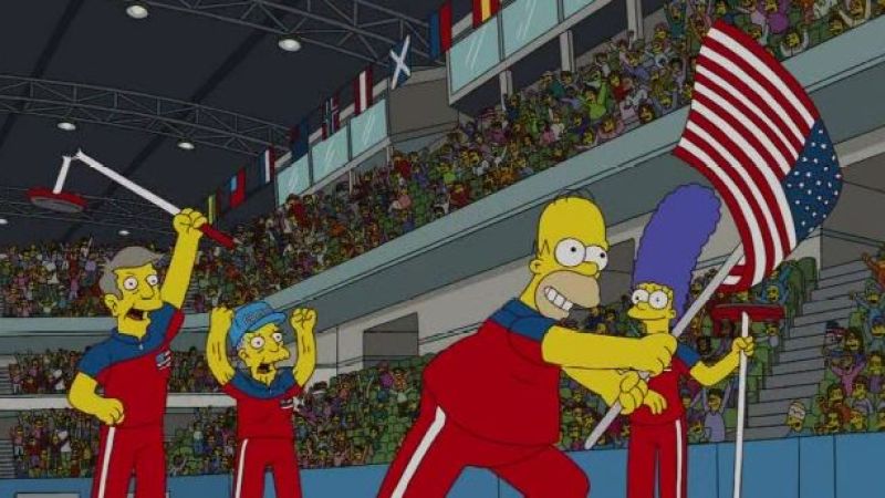 ‘The Simpsons’ Predicted Team USA Winning Gold In Curling WTF