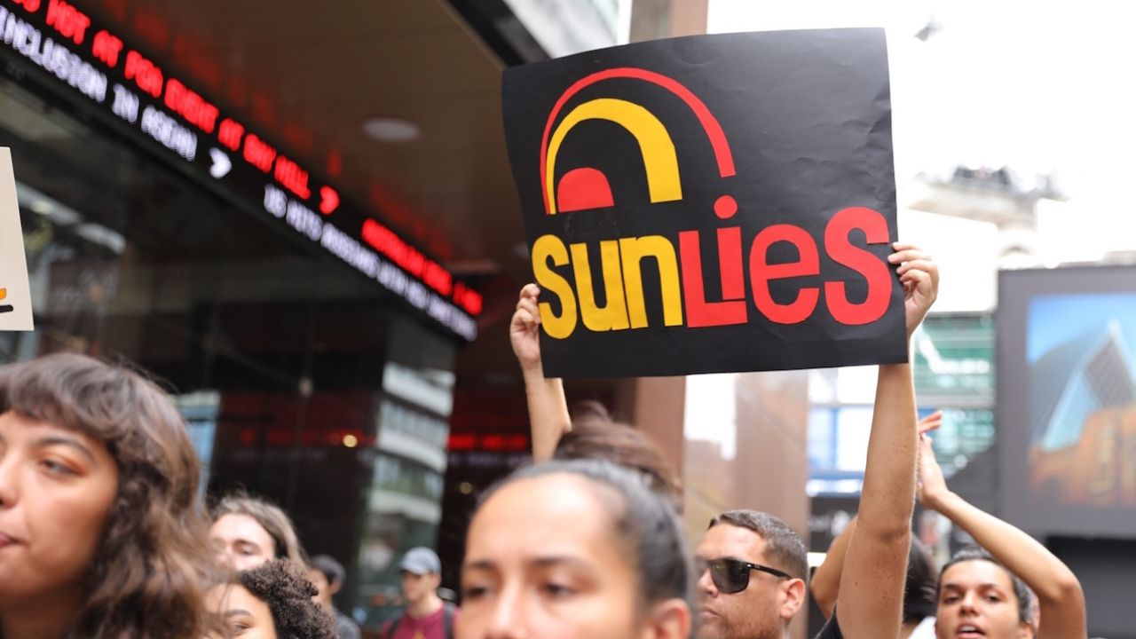 Here’s The Indigenous Protest ‘Sunrise’ Tried To Prevent You From Seeing Today