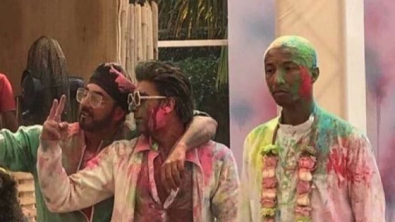 Pharrell Experienced His First ‘Holi’ & He Looked Jetlagged AF