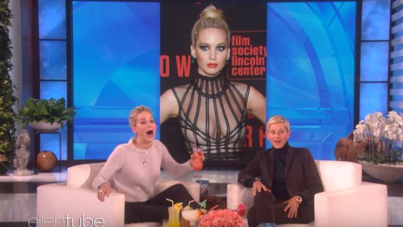 Watch As Sober J-Law Reacts To Drunk J-Law On ‘The Ellen Show’