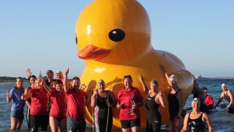 Daphne The Giant Inflatable Duck Found After A Harrowing Week At Sea