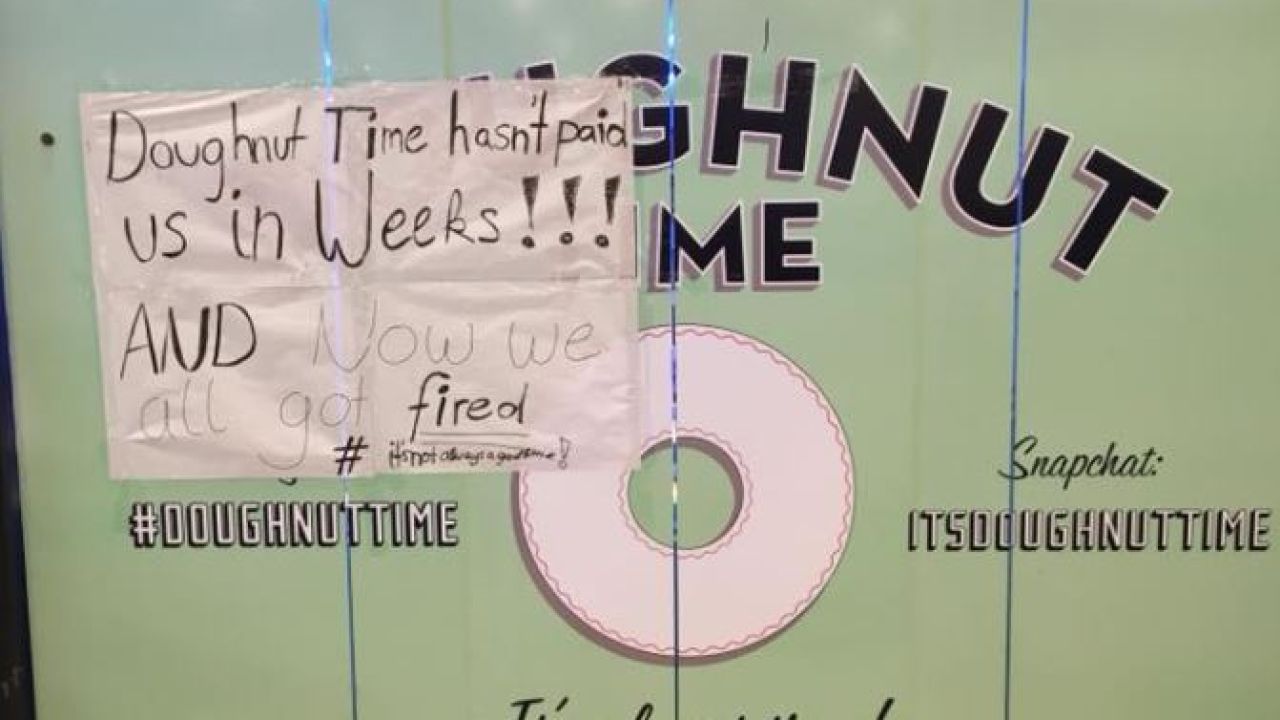 Ex-Doughnut Time Staff Have Turned To Crowdfunding To Recoup Lost Wages 