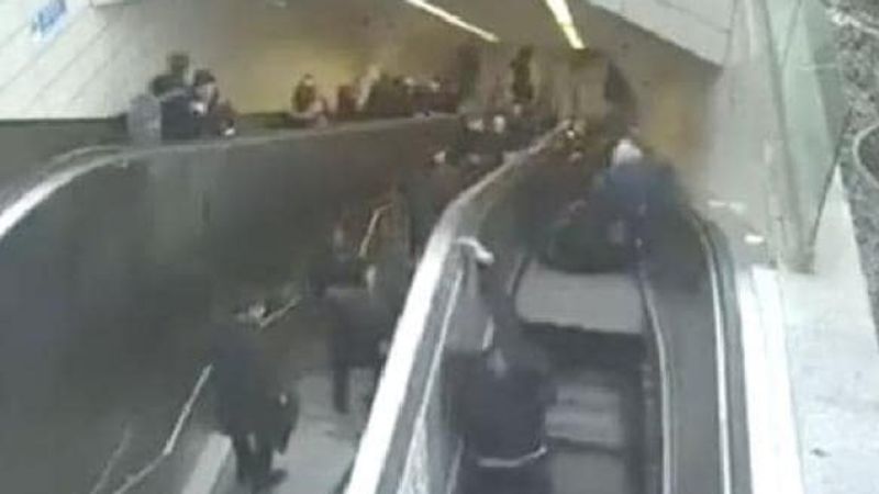 Watch A Bloke Get Swallowed By An Escalator & Let’s Take The Stairs, Yeah?