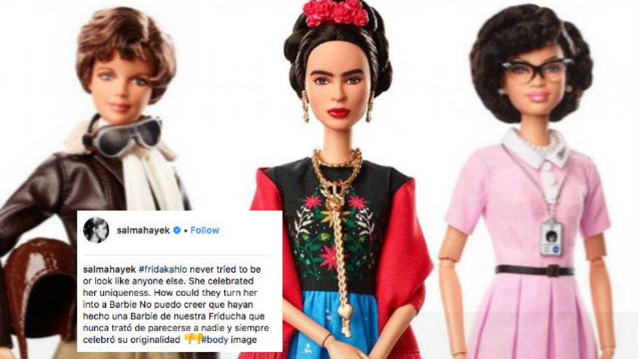 Salma Hayek Is Incredibly Unimpressed With That Frida Kahlo Barbie Doll
