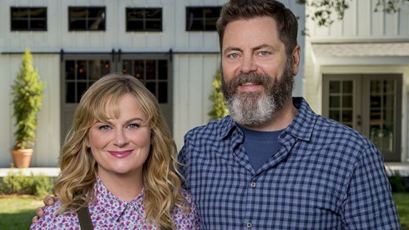 Amy Poehler & Nick Offerman’s Crafting Show Cops A Trailer & It’s Cute AF