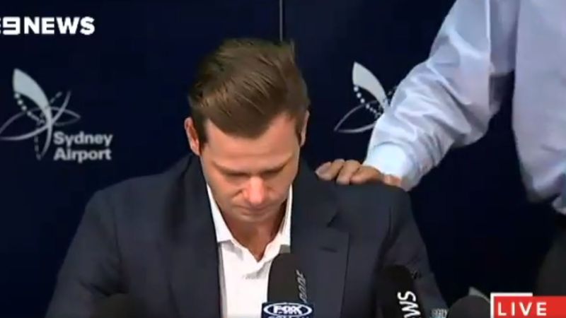 WATCH: Former Captain Steve Smith Makes Emotional Apology To Australia