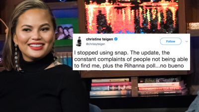 Please Pray For Snapchat, Which Has Now Lost Chrissy Teigen From Its Ranks