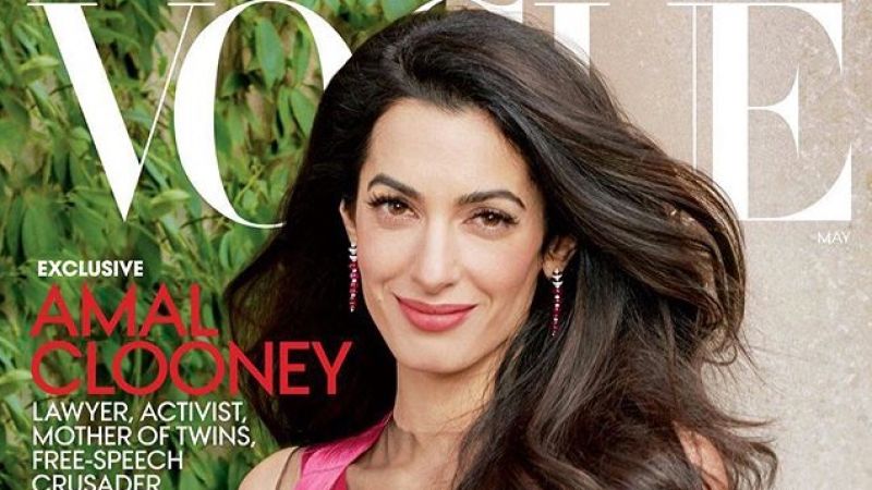 Amal Clooney Goes Deep On Gun Control & #MeToo For First ‘Vogue’ Cover