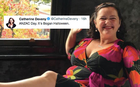Catherine Deveny ANZAC Day Tweets Rape Threats