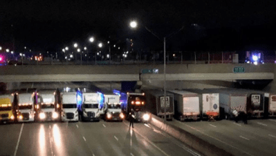 13 Truckies Parked Under Bridge To Form Makeshift Safety Net For Suicidal Man