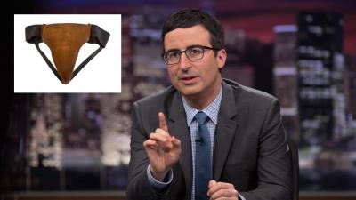 Did John Oliver Buy Russell Crowe’s Used Jockstrap At His Divorce Auction?