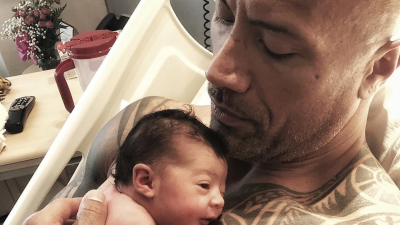 Huge Human The Rock Celebrates Tiny Human’s Arrival With Tips For New Dads