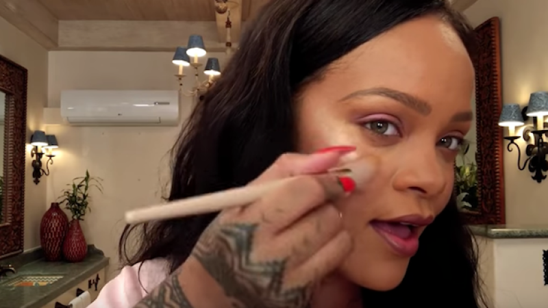 Rihanna Did A No-Bullshit Makeup Tutorial For ‘Vogue’ Ft. Her Contouring Hacks