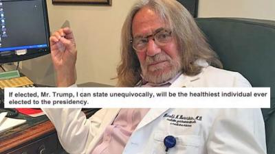 Trump’s Doctor Claims That Oddly Generous Health Report Was Dictated By Trump