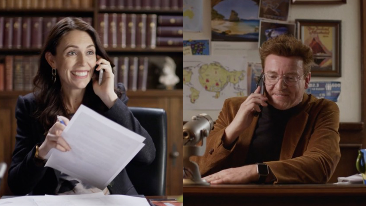 Jacinda Ardern & Rhys Darby Join Forces To Finally Put New Zealand On The Map