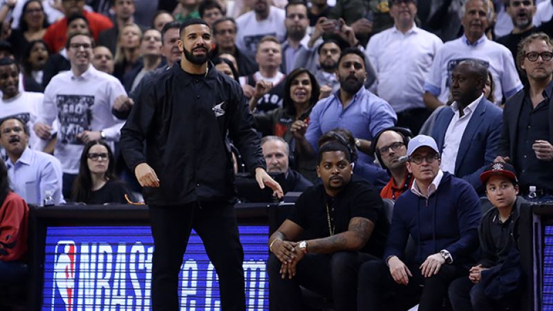 Drake, Basketball Pest, Tried To Start A Fight With An Actual NBA Player