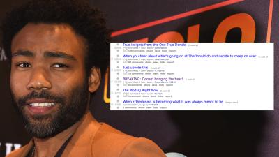 Donald Glover Fans Hijacked A Trump Subreddit To Crown The “One True Donald”