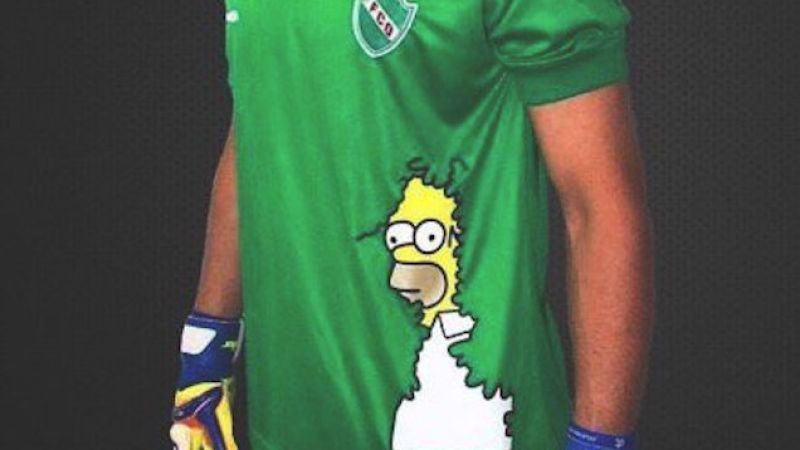 Argentinian Soccer Team Sort Of Hides Disappearing Homer Meme In Goalie Kit