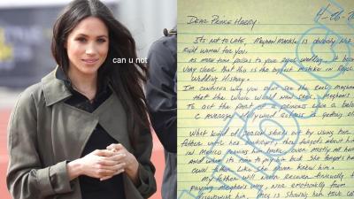 Meghan Markle’s Brother Pens Actual Letter Telling Harry “It’s Not Too Late”