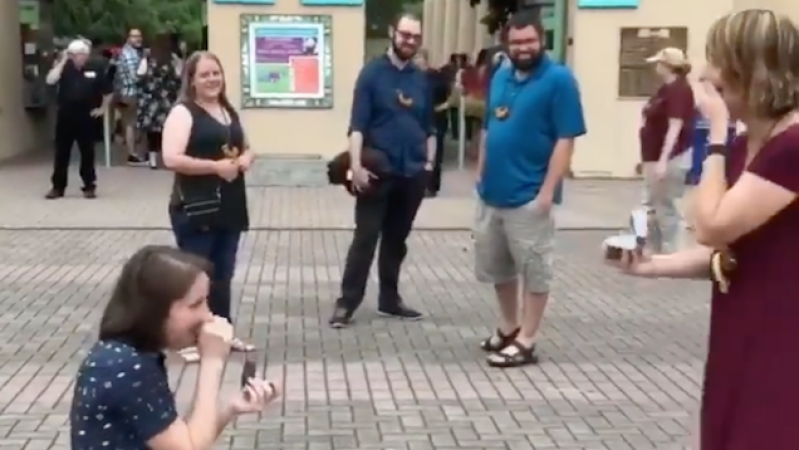 Squeal With Gay Abandon At This Couple Accidentally Proposing To Each Other