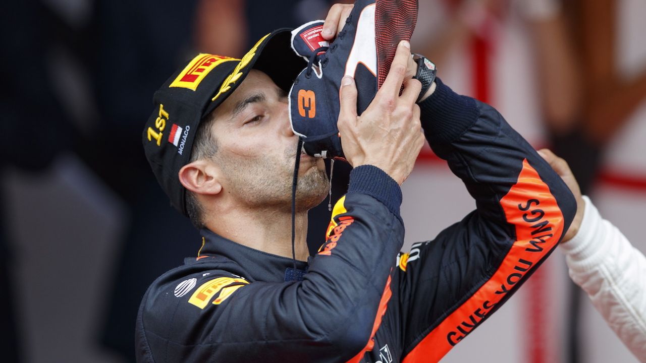 Daniel Ricciardo Claims Another Win And Another Shoey At Monaco Grand Prix