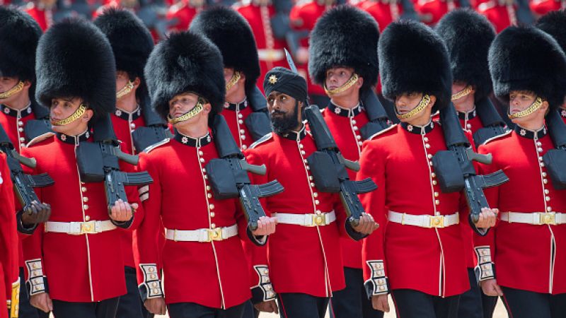 Sikh Guardsman Becomes First To Wear Turban During Trooping The Colour
