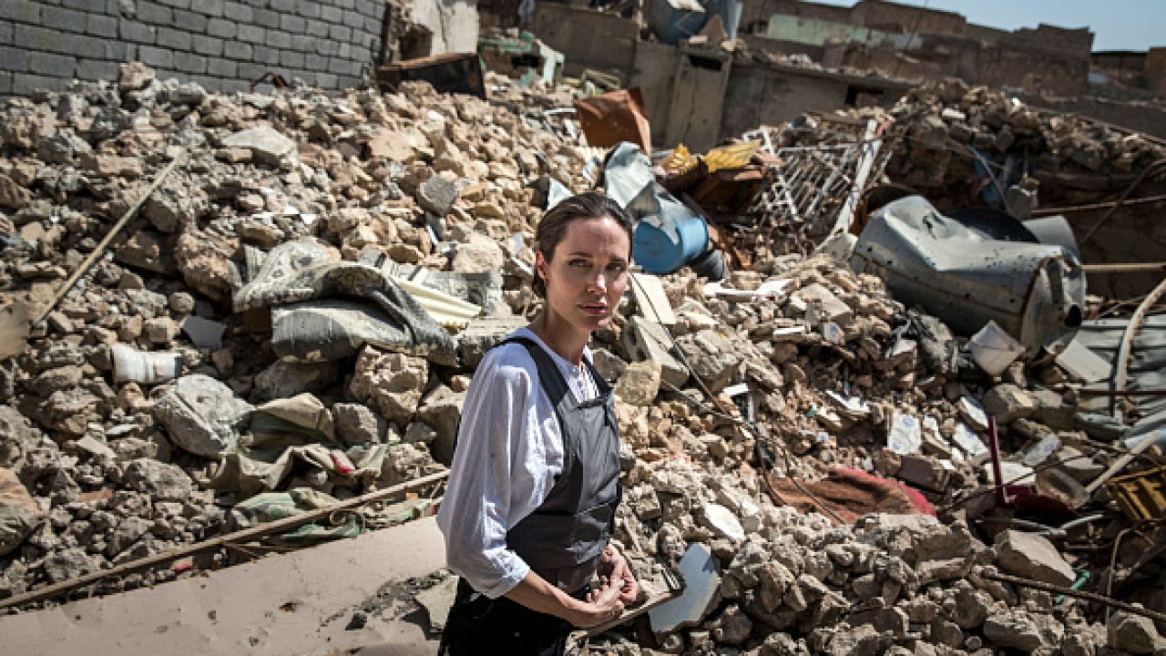 Angelina Jolie Visits Devastated Mosul A Year After Liberation From ISIS