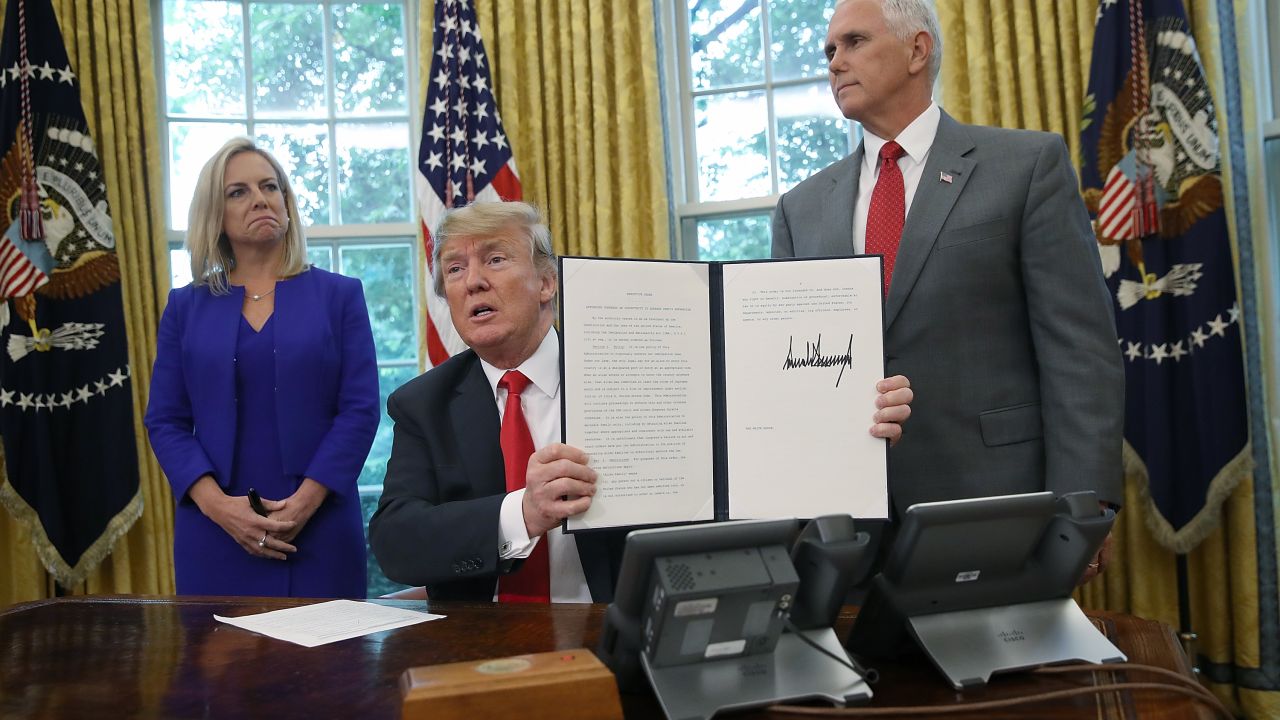 Trump Signs Executive Order Ending Brutal Family Separations After Huge Outcry