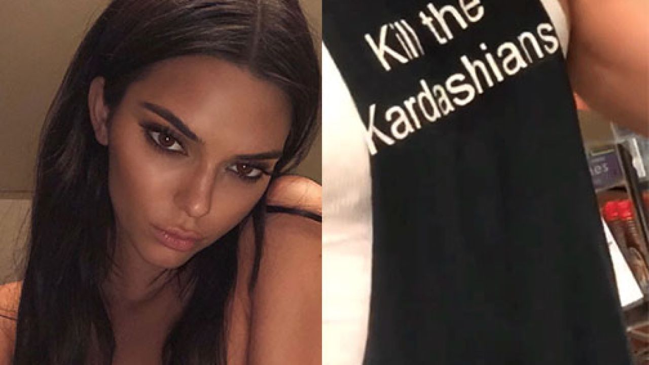 Kendall Jenner Bumps Into Extremely Jacked Dude Wearing “Kill The Kardashians” Top