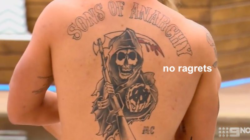Jax From ‘Love Island’ Honest To God Has A ‘Sons Of Anarchy’ Full Back Tattoo