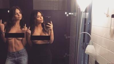 Emily Ratajkowski Calls Kim Kardashian West An “Incredible Feminist”