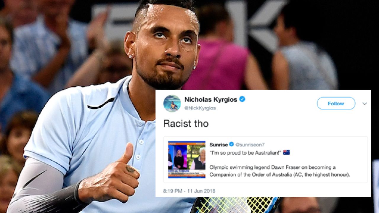 Nick Kyrgios Has Exactly 2 Words To Say About Dawn Fraser’s Order Of Australia