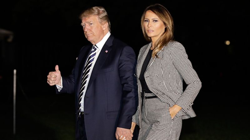 Person Who We’re Told Is “Melania Trump” Makes First Appearance In 24 Days