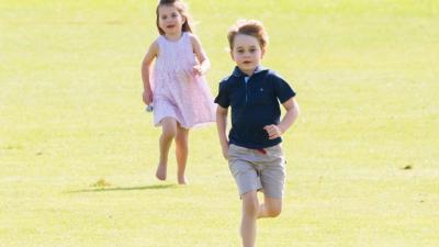 Just A Video Of Royal Cousin Savannah Pushing Prince George Down A Hill