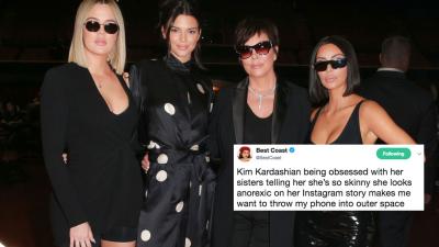 The Kardashians Are Being Blasted For Calling Kim “Anorexic” On Instagram