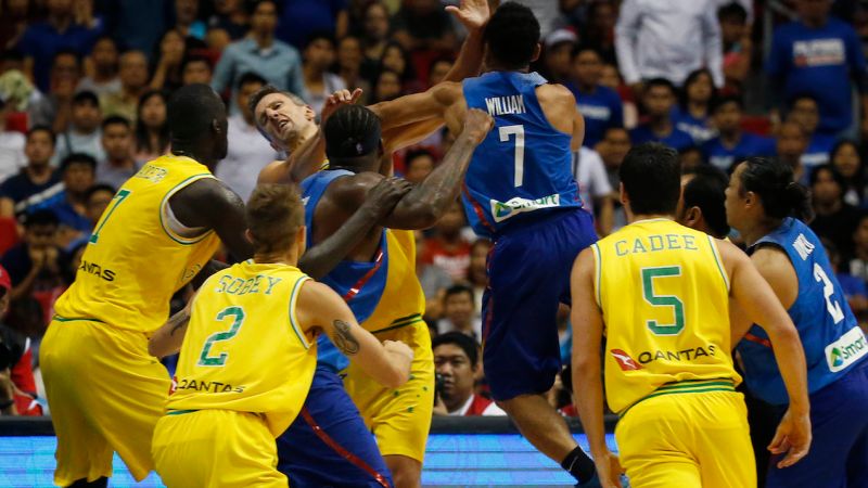 Australia-Philippines Basketball Game Descends Into Violent, Chaotic Brawl