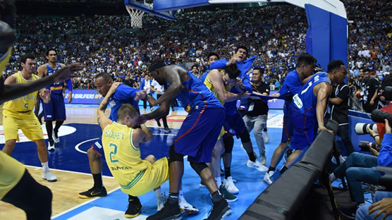 FIBA Suspends 13 Players Over The Wild Australia-Philippines Basketball Brawl
