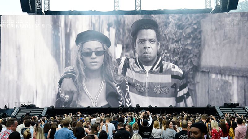 Beyoncé & Jay-Z Chucked The World Cup On A Giant Screen For Punters In Paris