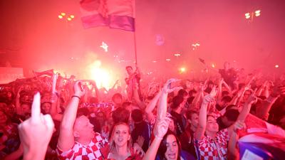Croatian Fans Went Absolutely Boonta Celebrating Their World Cup Final Berth
