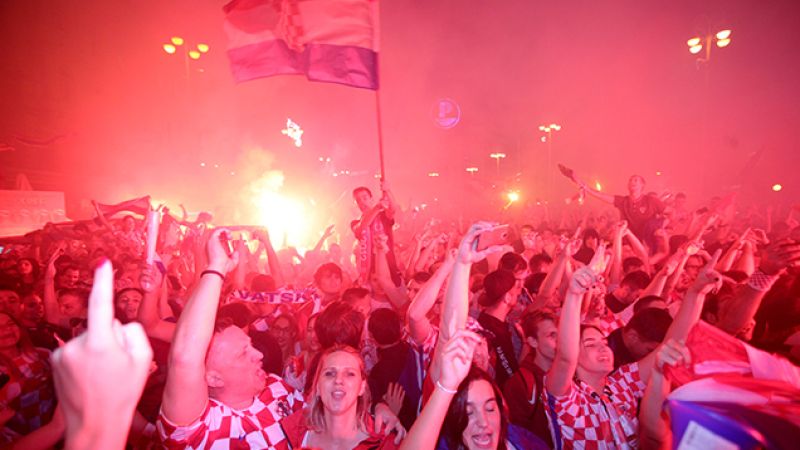 Croatian Fans Went Absolutely Boonta Celebrating Their World Cup Final Berth