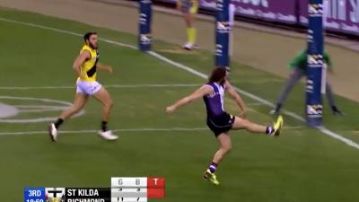 St Kilda’s Jack Steven Interrupted A Snooze Of A Footy Game With An Insane Goal