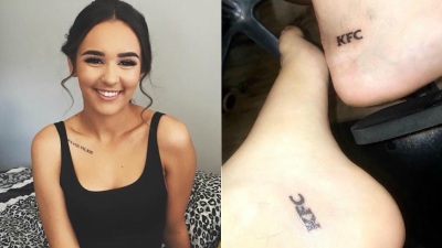 Sydney Woman Cops A Year Of Free KFC Thanks To Sensible Schoolies Tattoo