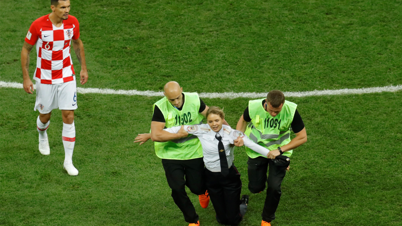 Pussy Riot Members Claim Responsibility For World Cup Final Pitch Protest