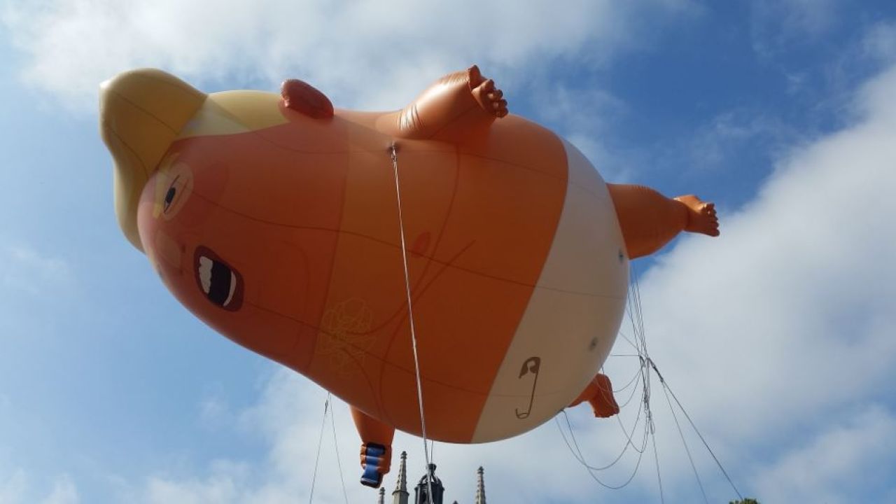 That Terrifying Giant-Orange-Nappy-Wearing Trump Blimp Is Officially Alive 