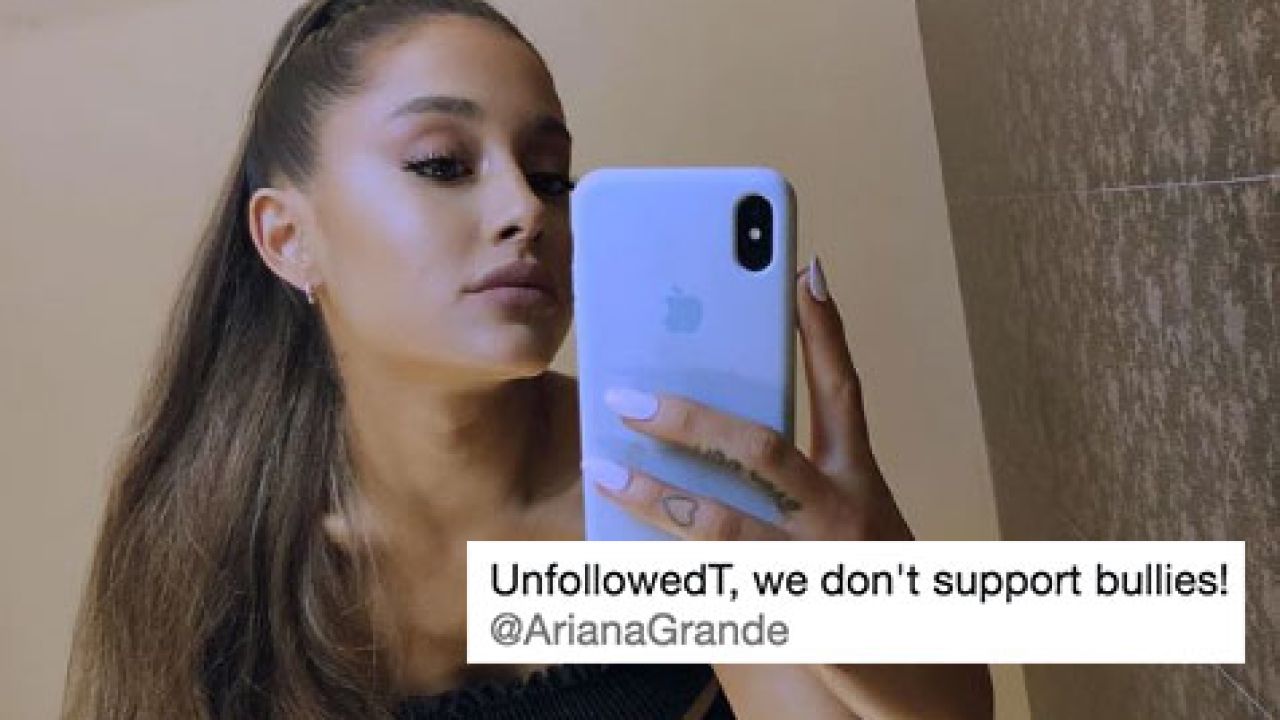 Ariana Grande Labelled A “Bully” After Mocking A Fan’s Hygiene On Twitter