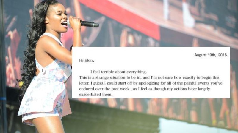 Azealia Banks Apologised To Elon Musk After All That Weird Shit Went Down